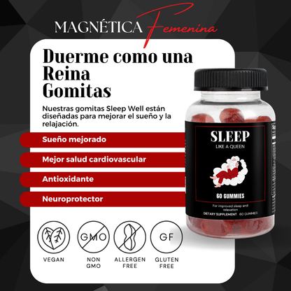 Dormir como una Reina (Gomitas) - MagnéticaFemeninaoption2#MagnéticaFemenina